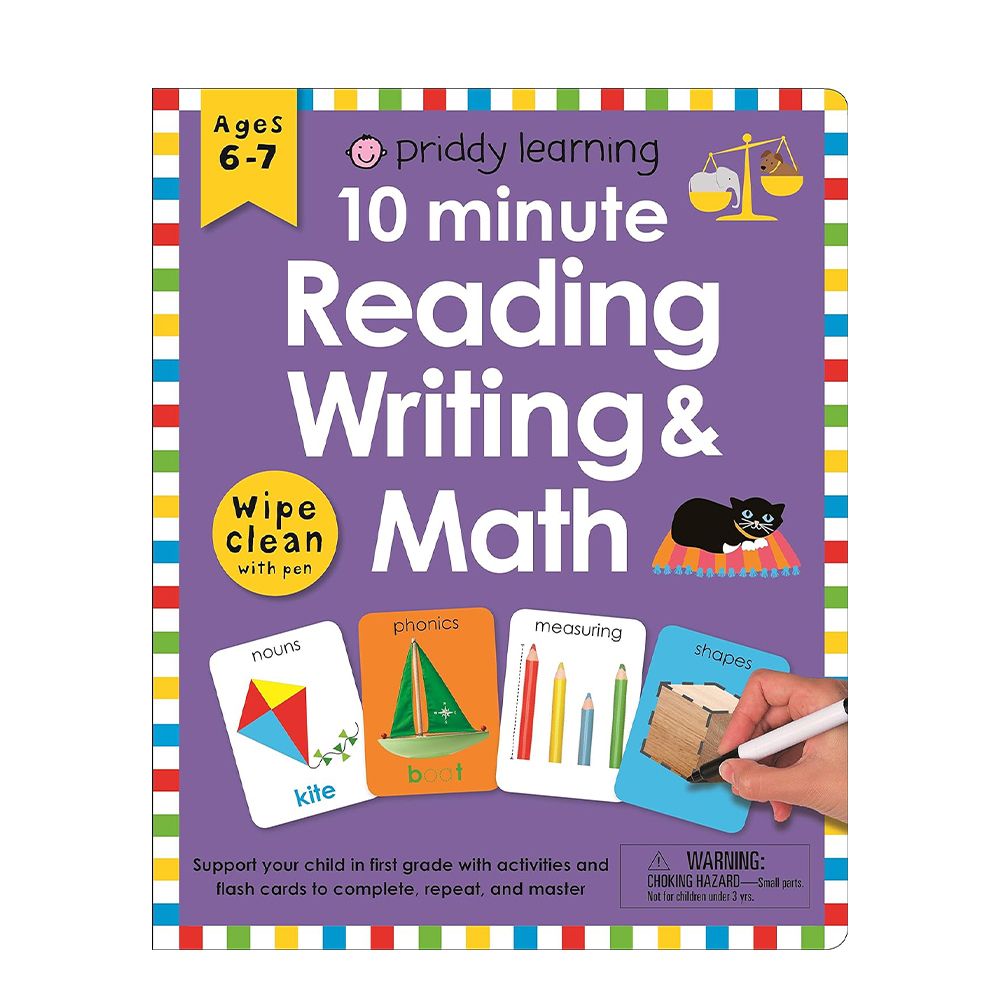 10-Minute Reading, Writing, & Math - Wipe Clean Workbook W/ Pen