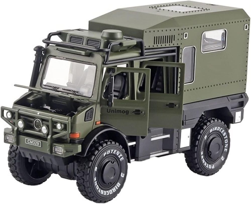 UKR - Unimog U5000 RV Die-Cast Armoured Toy Truck - Green