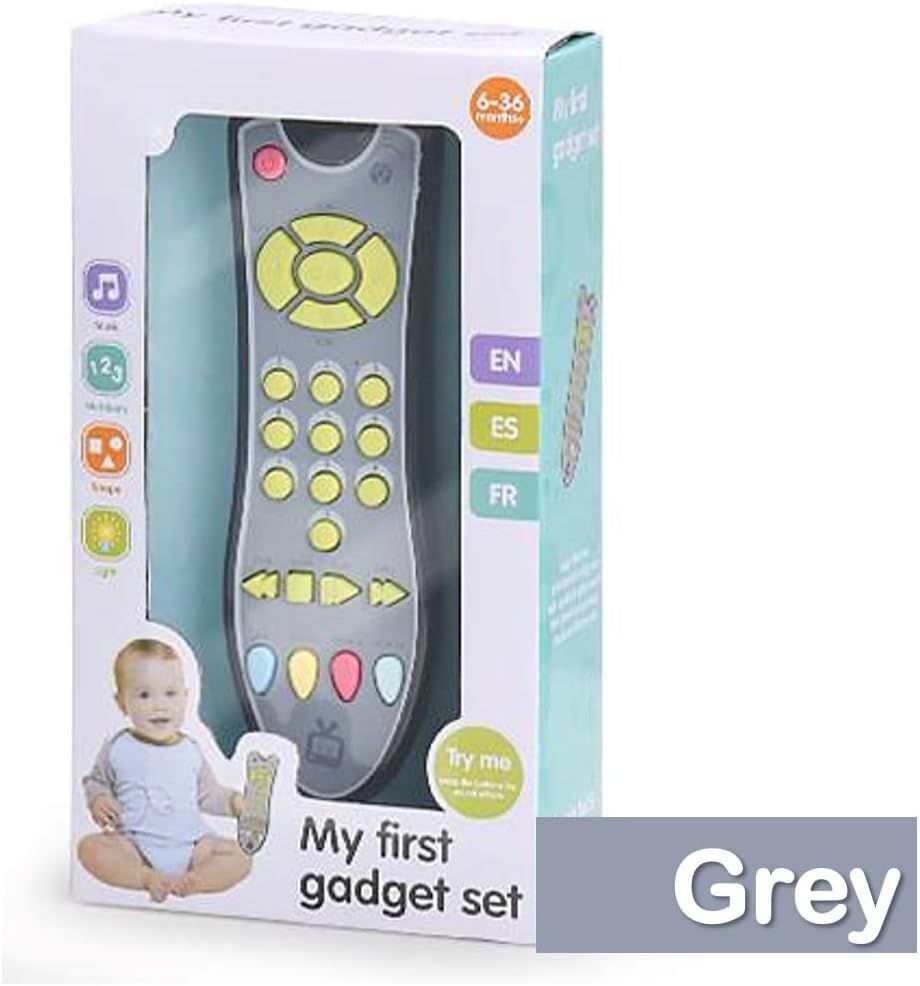 UKR - Singing & Musical Multi Language TV Remote Control Toy - Grey