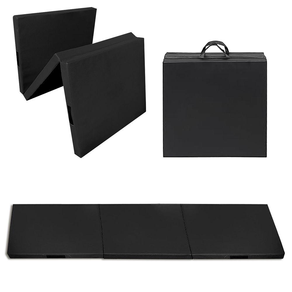 UKR - Tri-Fold Aerobic Fitness Mat - Black