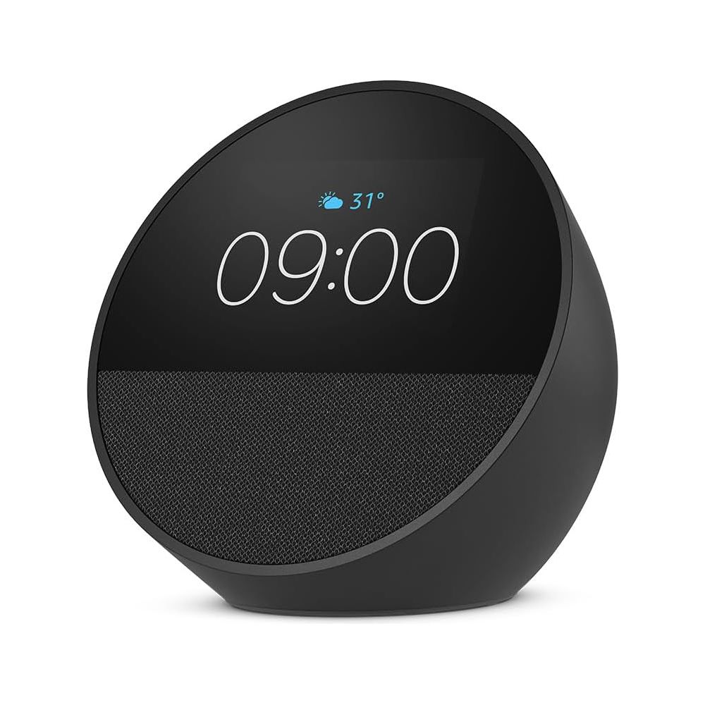 Amazon - Echo Spot Smart Alarm Clock With Arabic Language -  Black