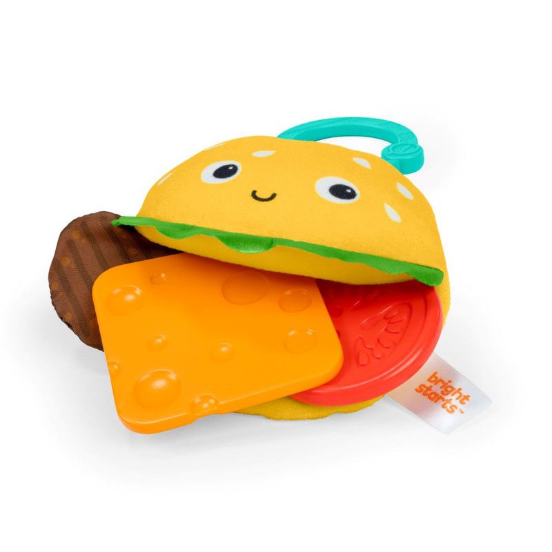 Bright Starts - Say Cheeseburger On The Go Teether Activity And Stroller Toy