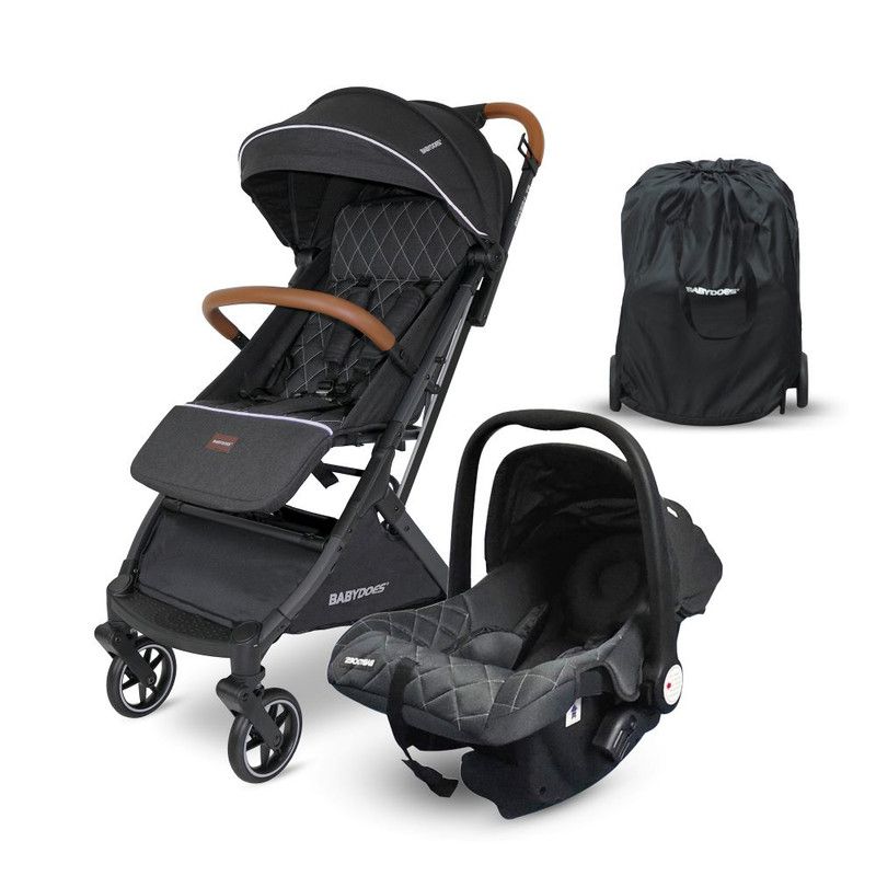 Babydoes - Baby Stroller With Travel System - Black