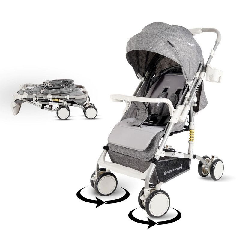 Babydoes - Olla R Baby Stroller Reversible Handle - Grey