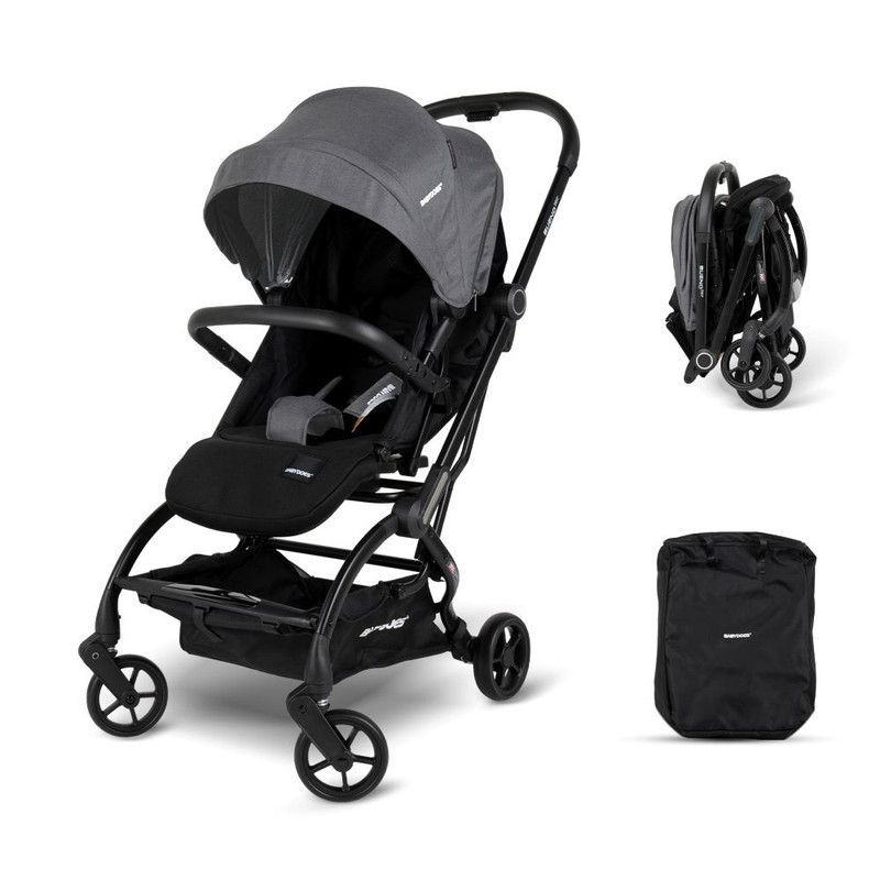 Babydoes - Bueno 360 Baby Stroller With Traveling Bag - Grey