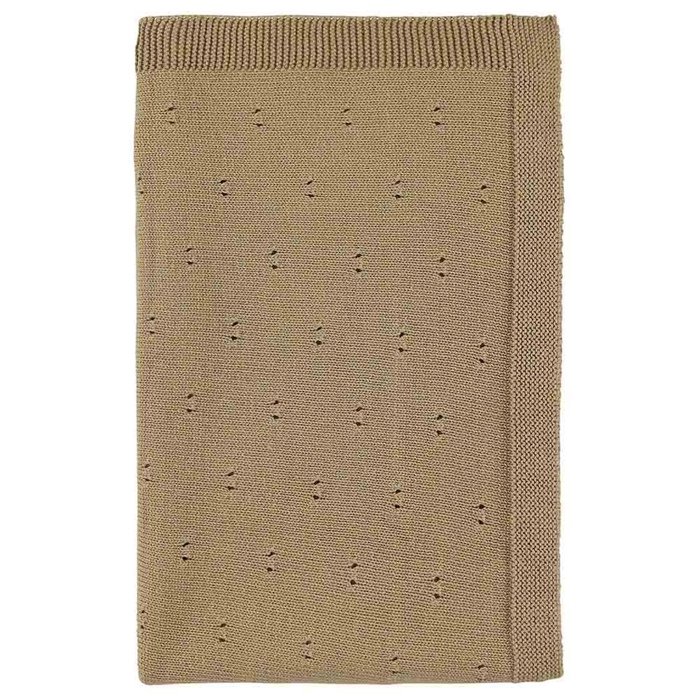 Trixie - Knitted Blanket - Sand - Beige