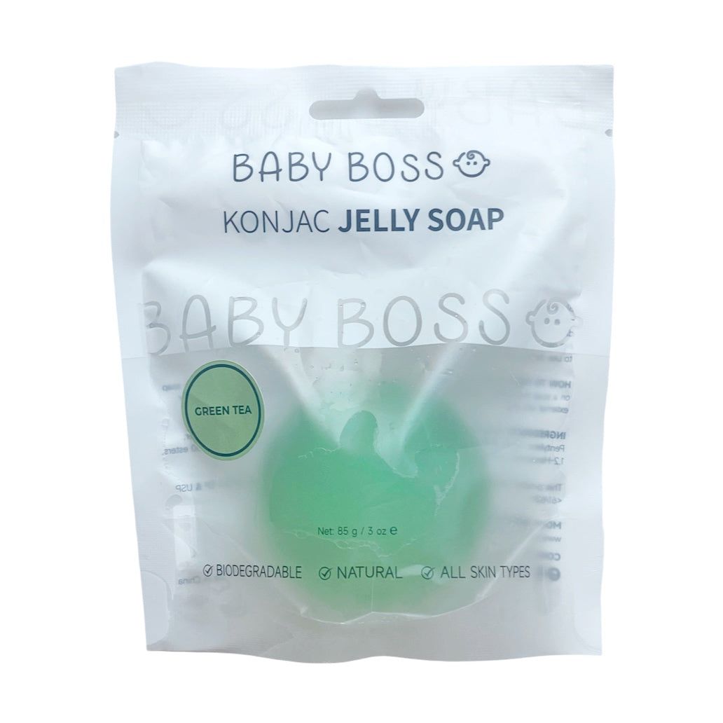 Baby Boss - Konjac Jelly Soap - Green Tea - Green - 85gm