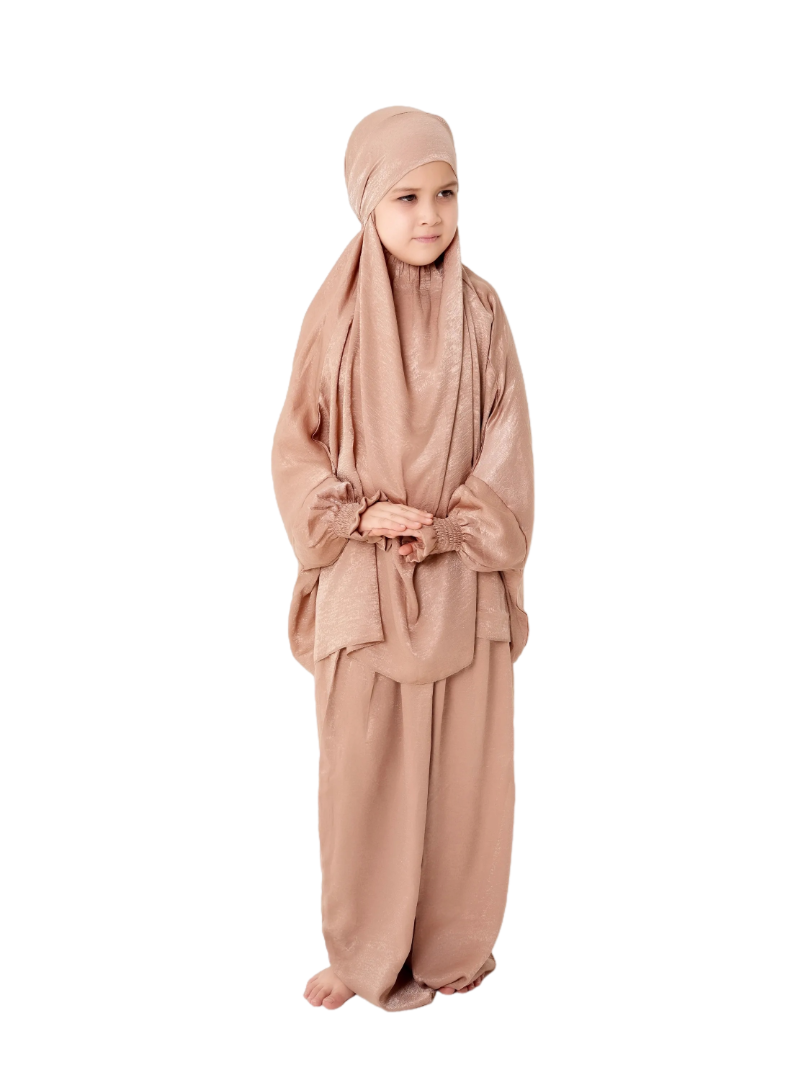 The Modest Company - 2pc-Set - Skirt And Jilbab Top - Honey Velvet