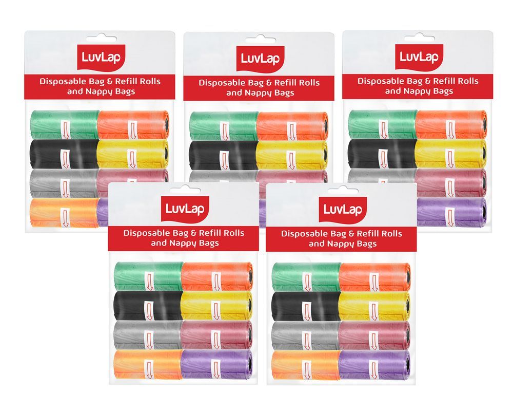 Luvlap - Garbage Bag And Refill Rolls - Pack of 5 - 800pcs