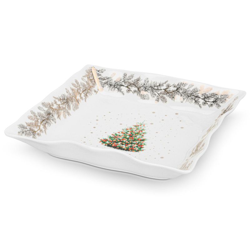 Fissman - Christmas Collection Square Shape Bone China Dish