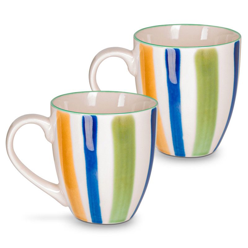 Fissman - Porcelain Coffee Mug Set - 430 ml - Pack of 2