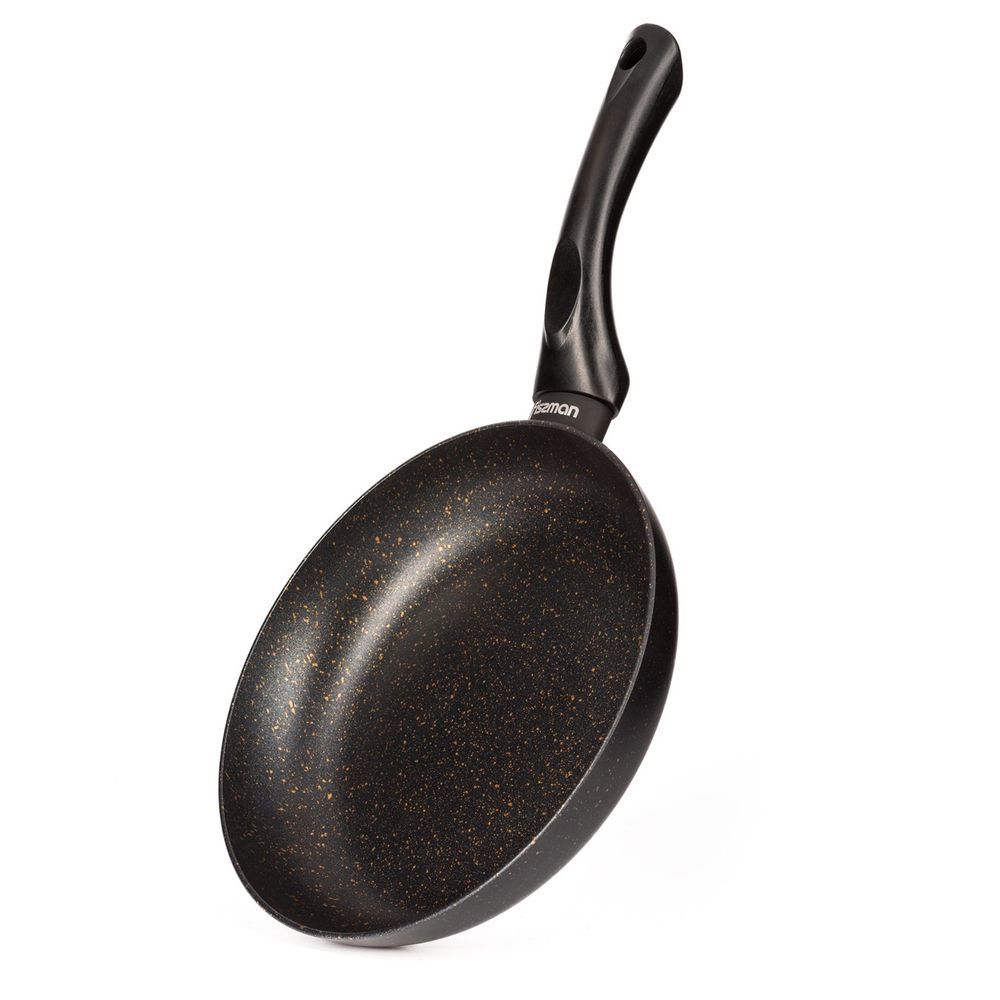 Fissman - Fiore Series Aluminum Fry Pan - Black - 20cm