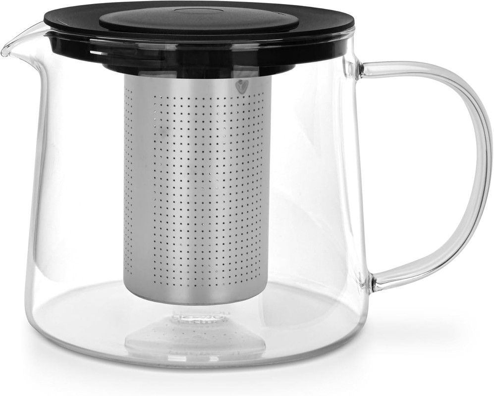 Fissman - Borosilicate Glass Tea Pot With Stainless Steel Filter - 1500ml