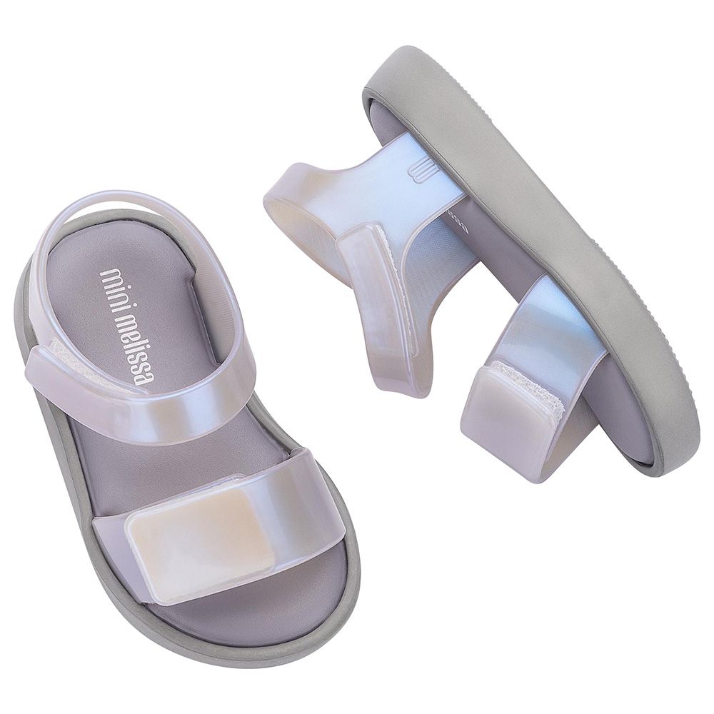 Mini Melissa - Jump Sandals - Grey/Pearl Blue