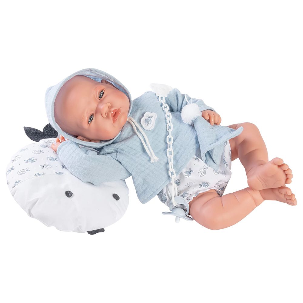 Antonio Juan - Newborn w. Goldfish Cushion Doll