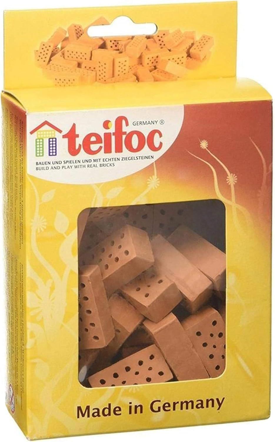 Teifoc - Bricks Construction Toy Set - Brown - 32 Pcs