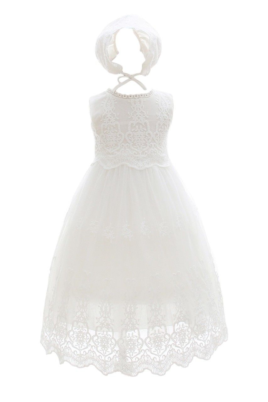 Bambimici - Girl's Graceful Blessings Lace Gown - White