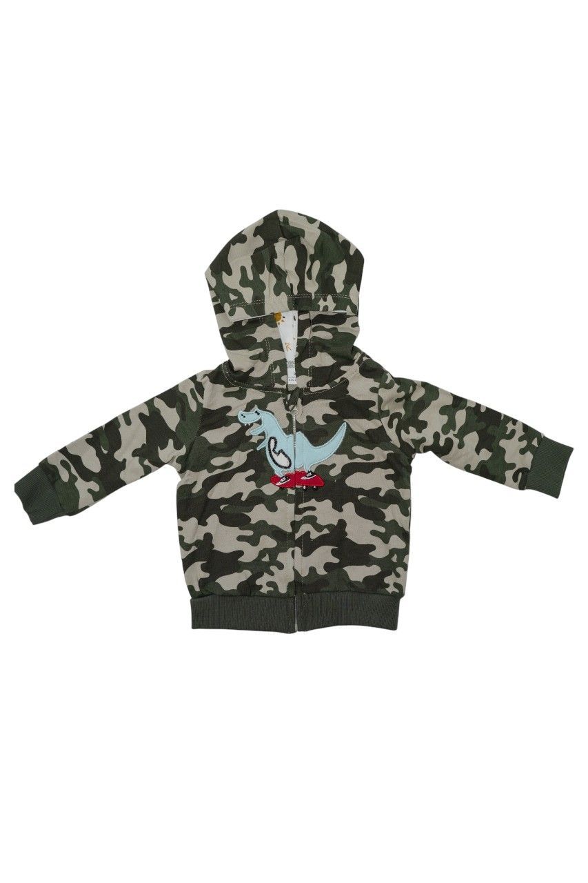 Bambimici - Boy's Dinosaur Printed Hoodie - Multicolor