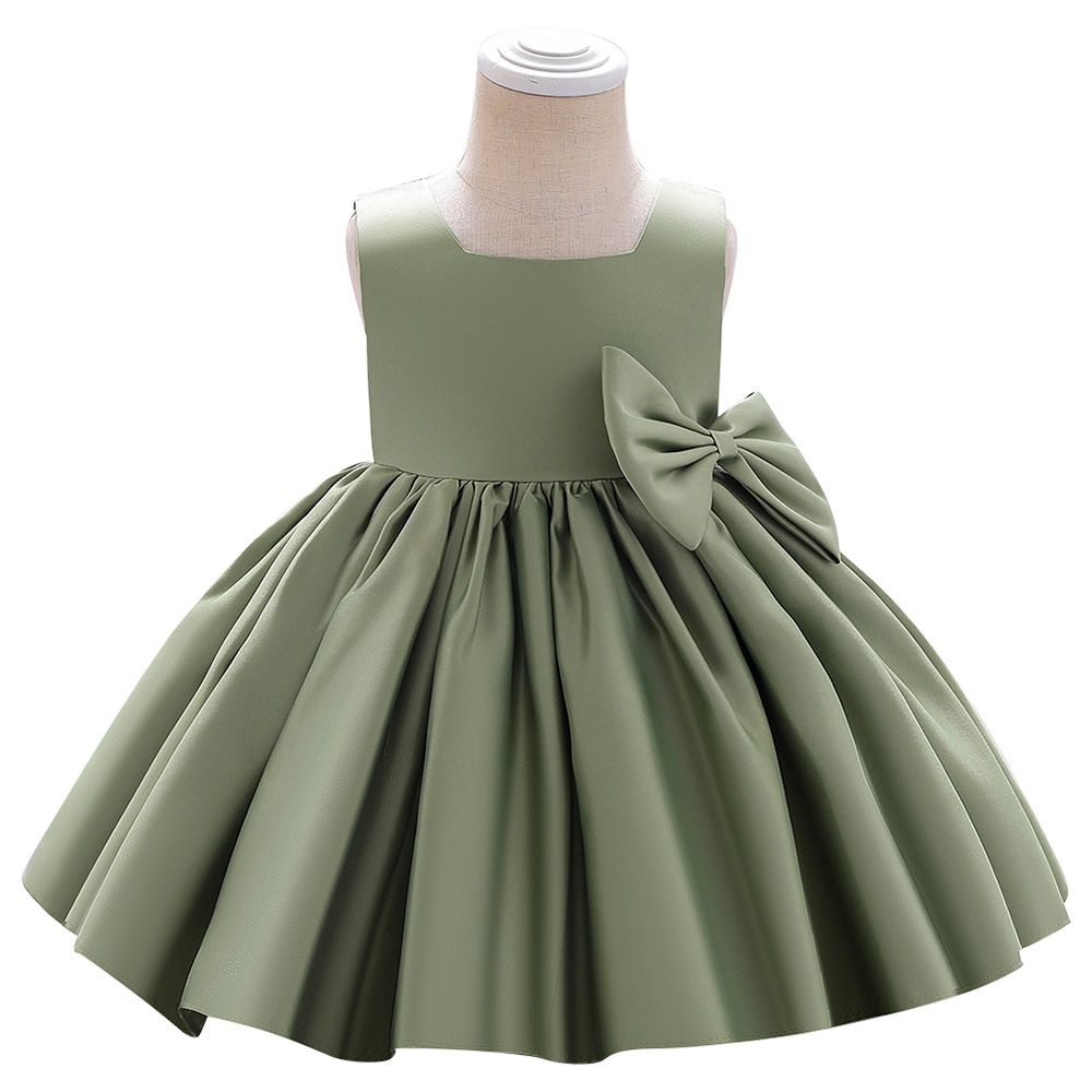 Ddaniela - Bow Embellished Kiana Dress - Olive