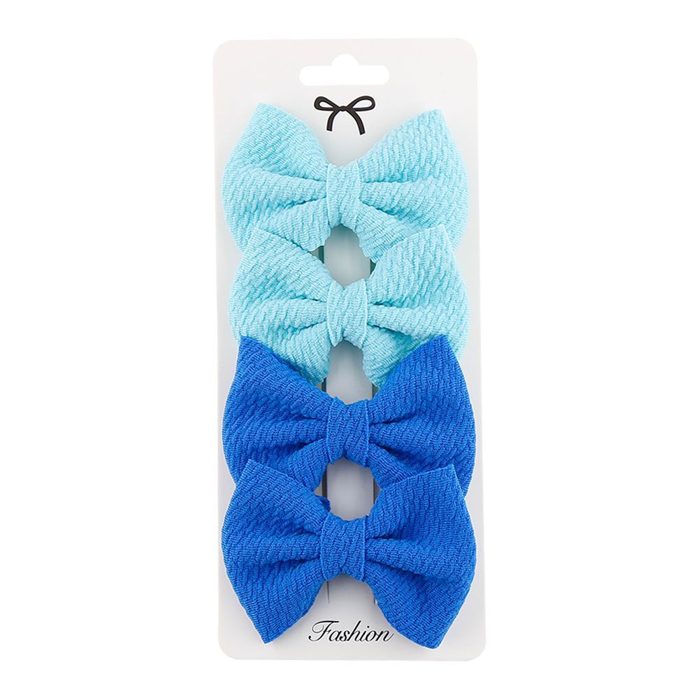 D' Daniela - Nisha Ribbon Bow Clip Set For Babies & Girls - Tiffany & Blue