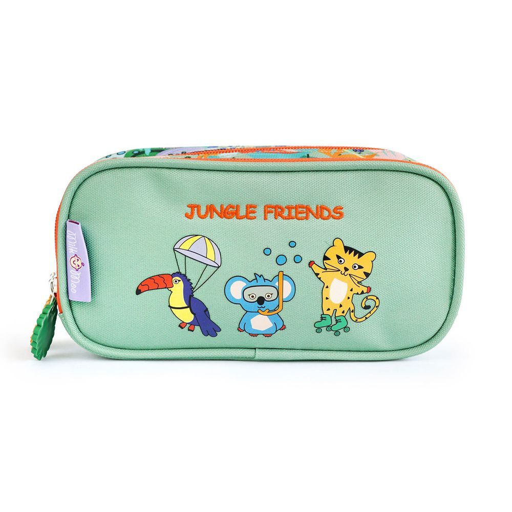 Milk&Moo - Double Compartment Pencil Case - Jungle Friends