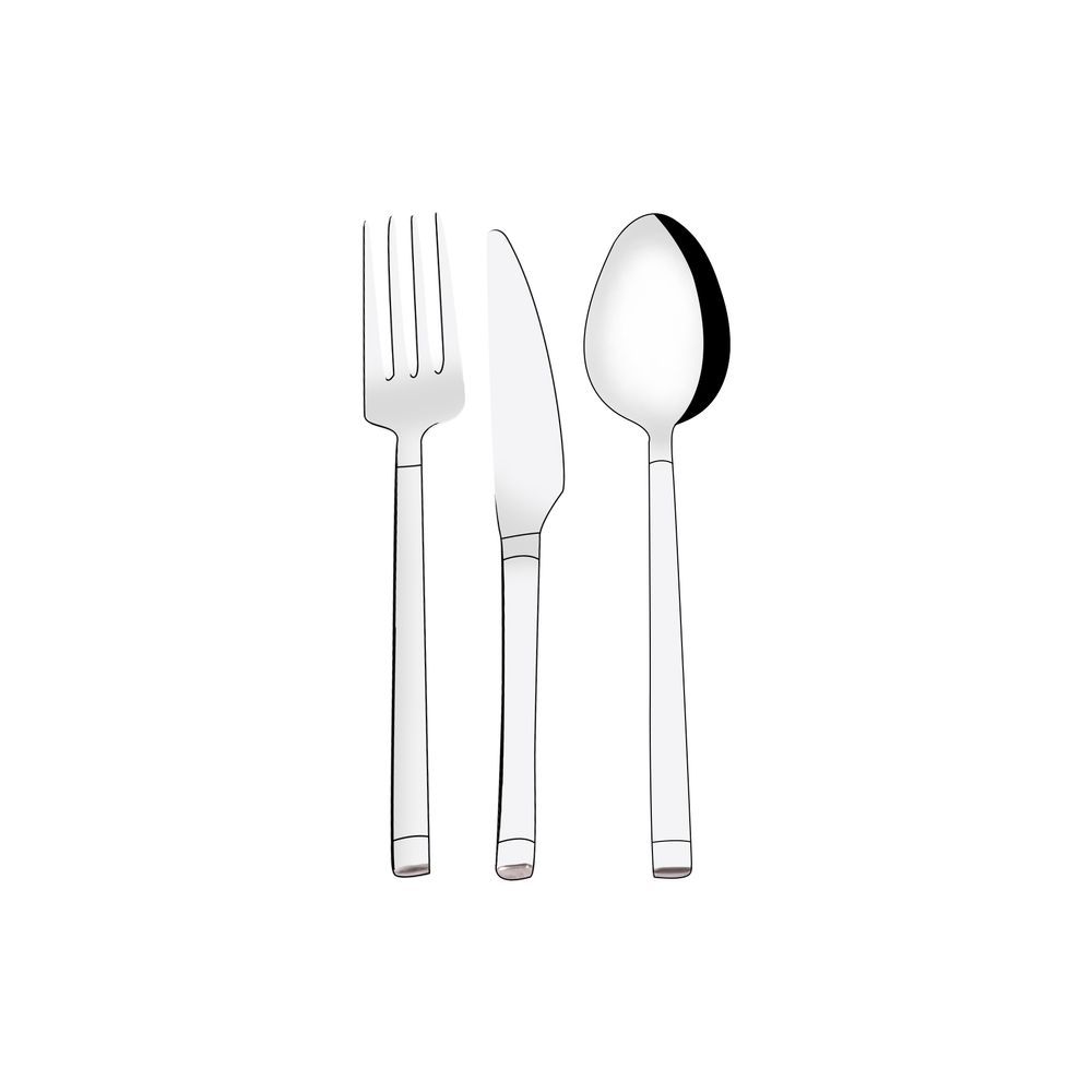 Serenk - Barcelona Stainless Steel Cutlery Set - 6pcs Each - 18pcs