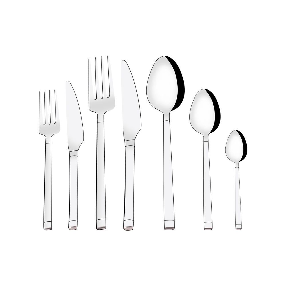 Serenk - Barcelona Stainless Steel Cutlery Set - 6pcs Each - 42pcs