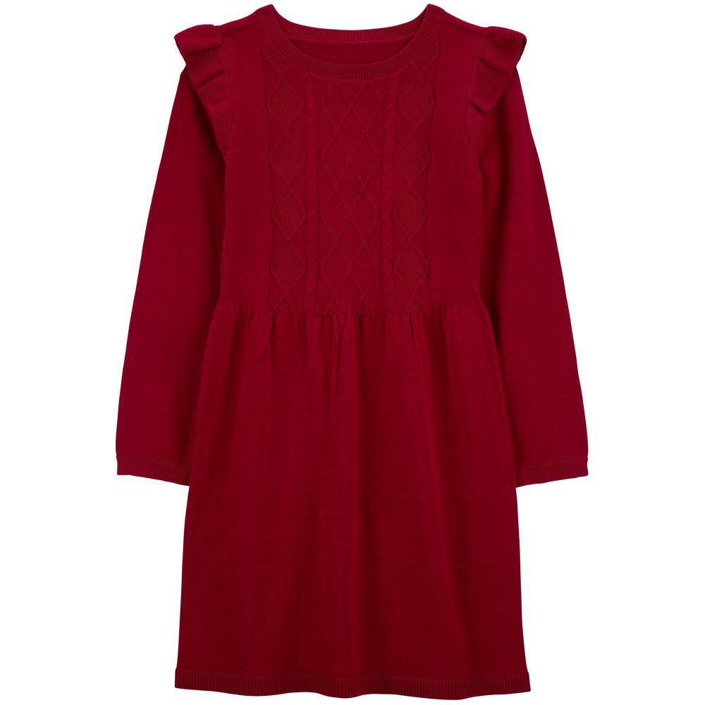 Carters - Girl's Sweater Dress - Red