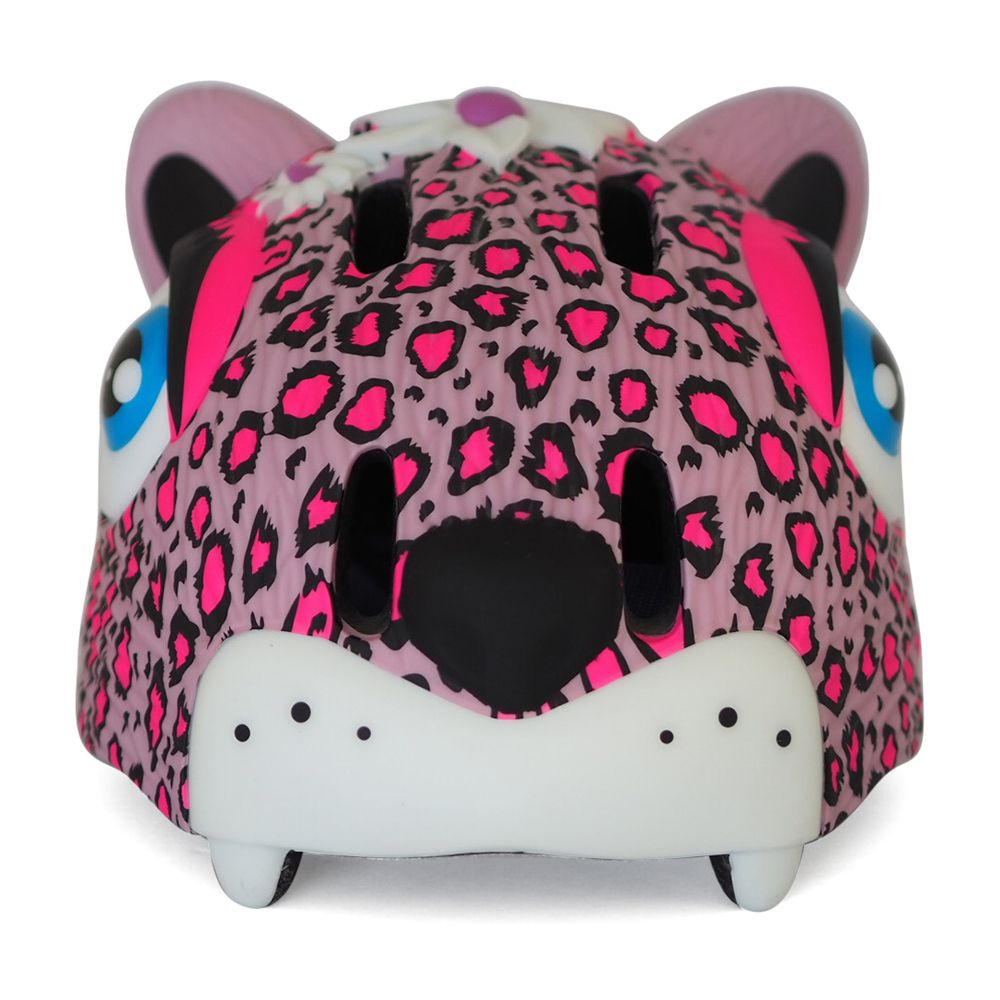 Crazy Safety - Bicycle Helmet - Leopard - Pink - 49-55cm