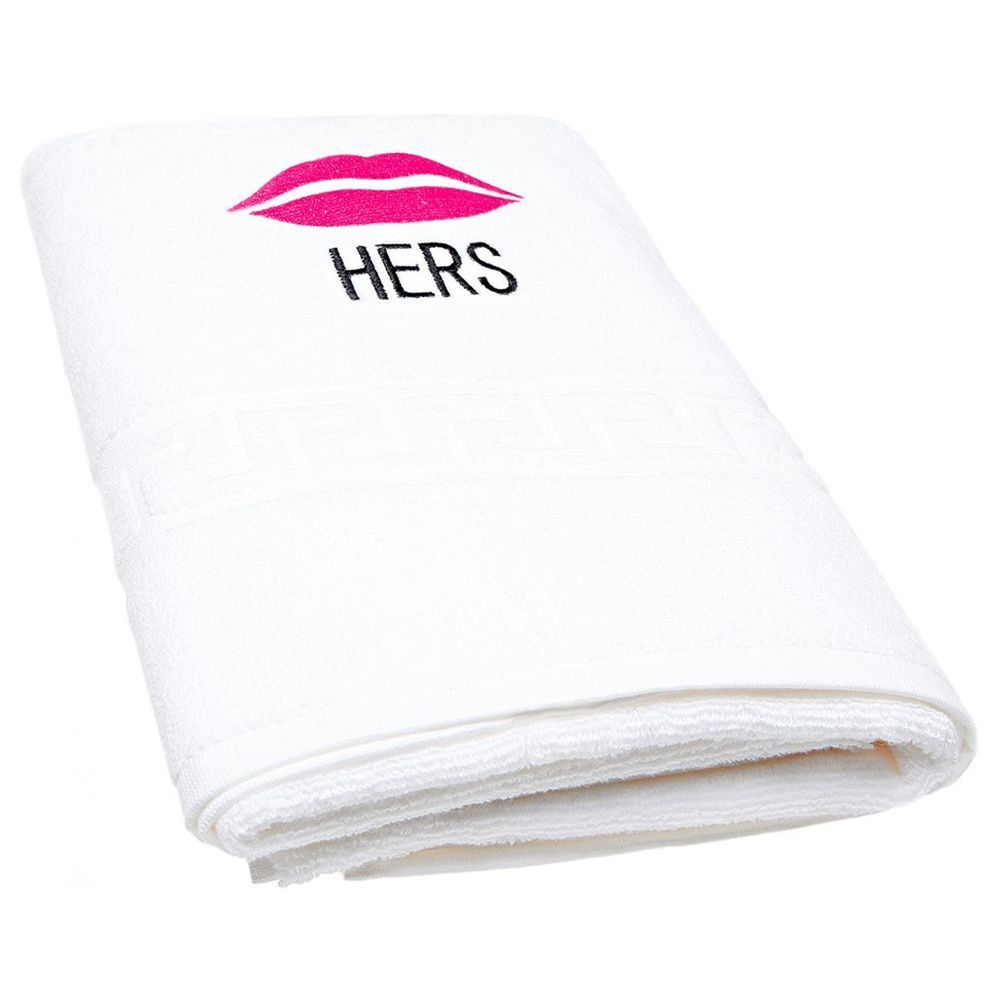 BYFT - Premium Mrs. Lips Bath Towel - White