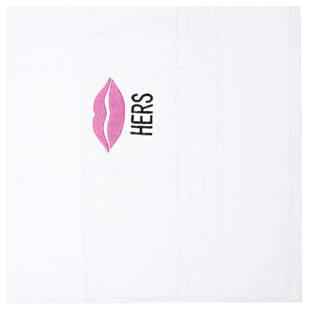 BYFT - Premium Mrs. Lips Hand Towel - White