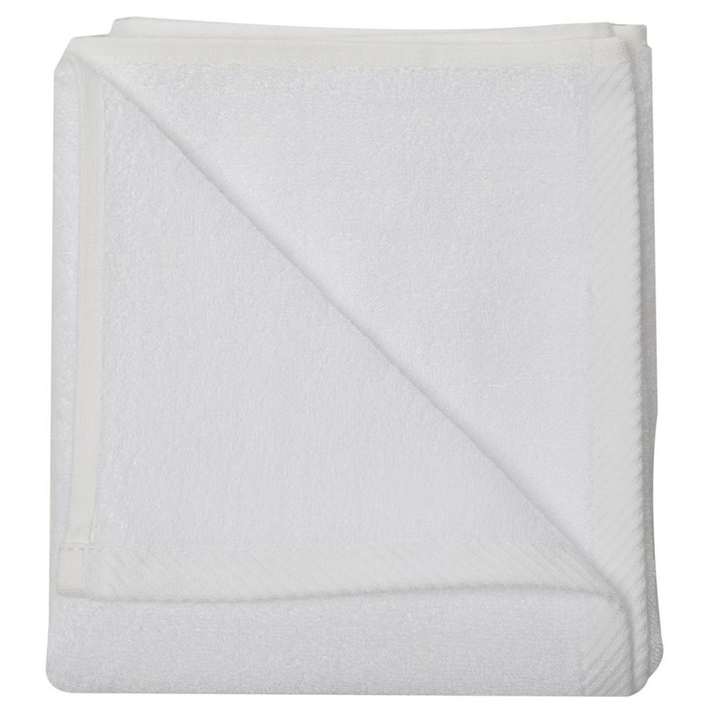 Byft - Twill Hem Wash Cloth - White