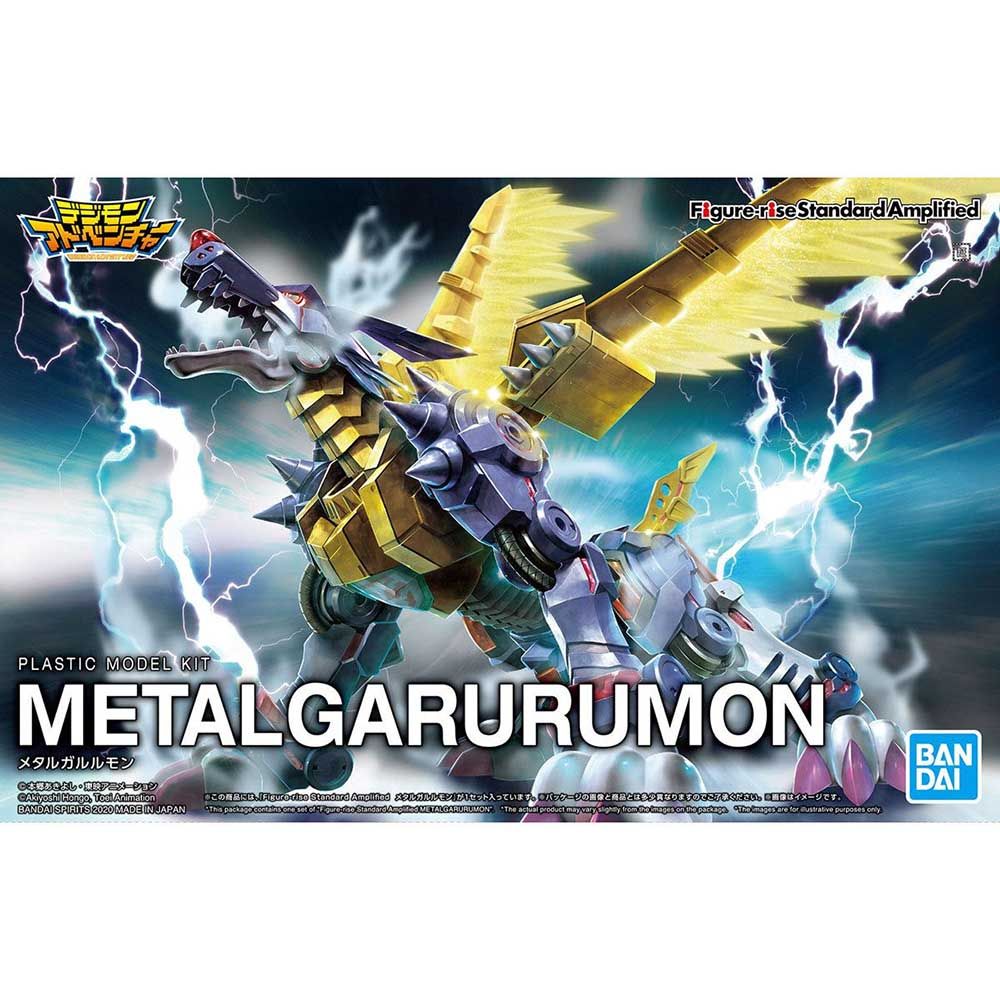 Bandai - Figure-Rise Standard Digimon Metal Garurumon Amplified Plastic Model Kit