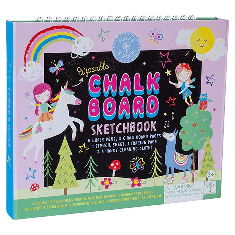 Floss & Rock - Chalk Board Sketchbook - Rainbow Fairy