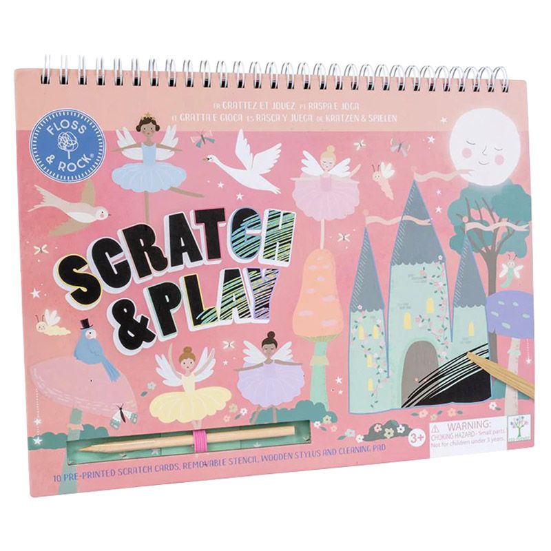 Floss & Rock - Scratch And Play Sipral Book - Enchanted