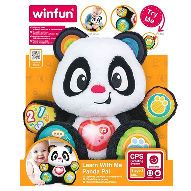 Winfun - Learn With Me Panda Pal Toy - Black/White