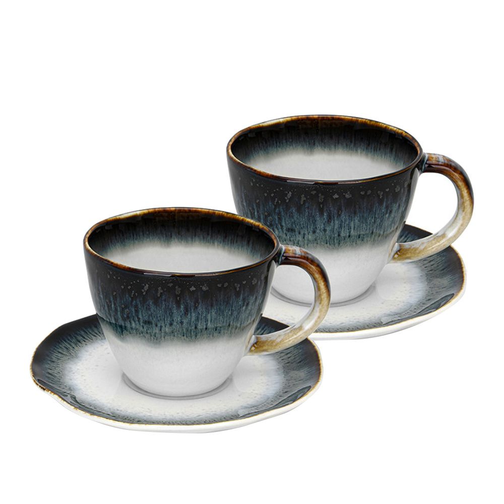 Fissman - Galactica Porcelain Cup & Saucer - 230 ml - 4pcs