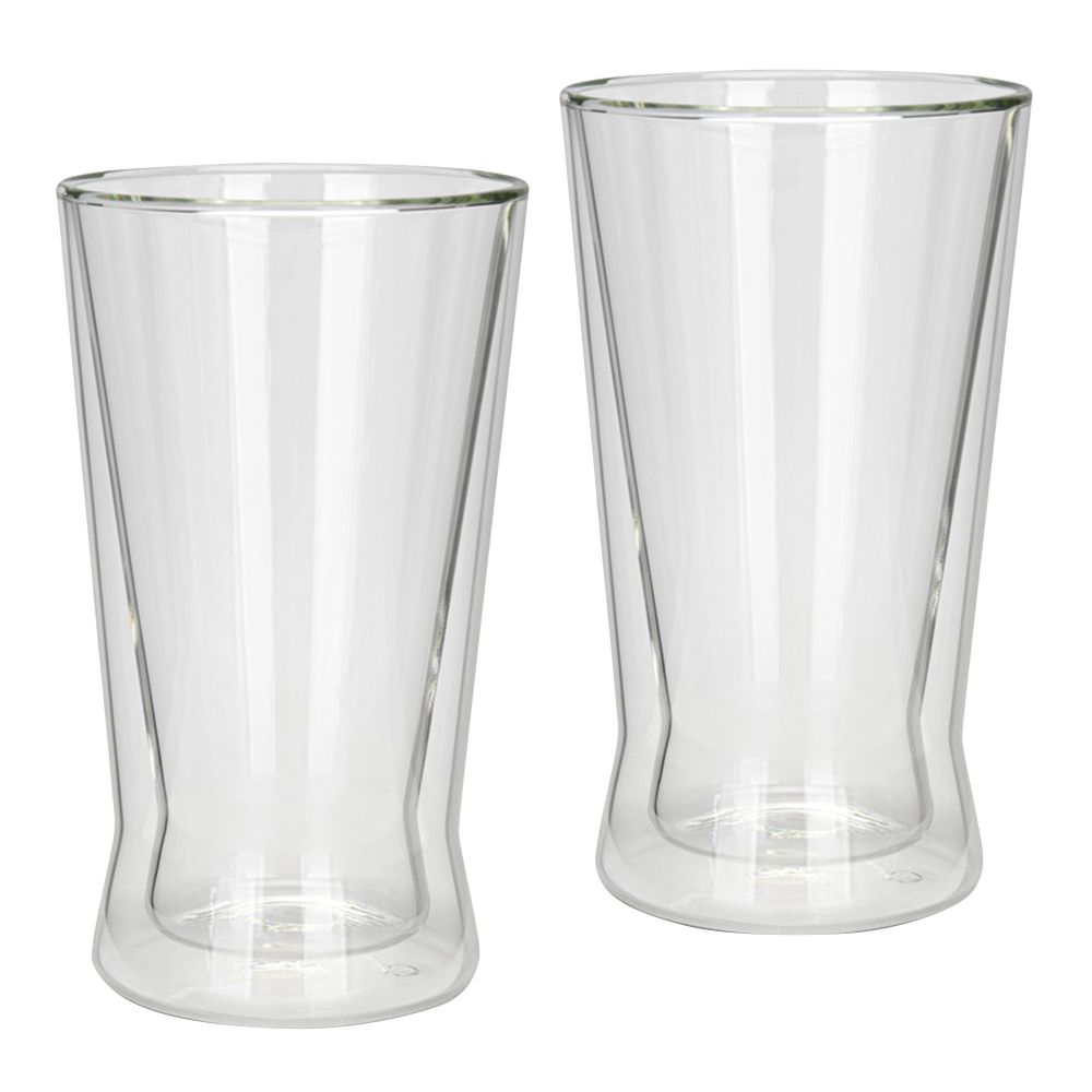 Fissman - Double Wall Borosilicate Glass - Clear - 380 ml - 2pcs