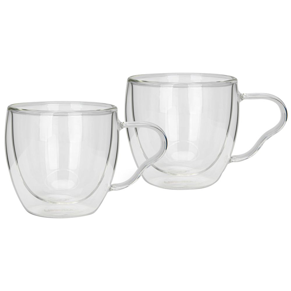 Fissman - Double Wall Borosilicate Glass Cup - 90 ml - 2pcs