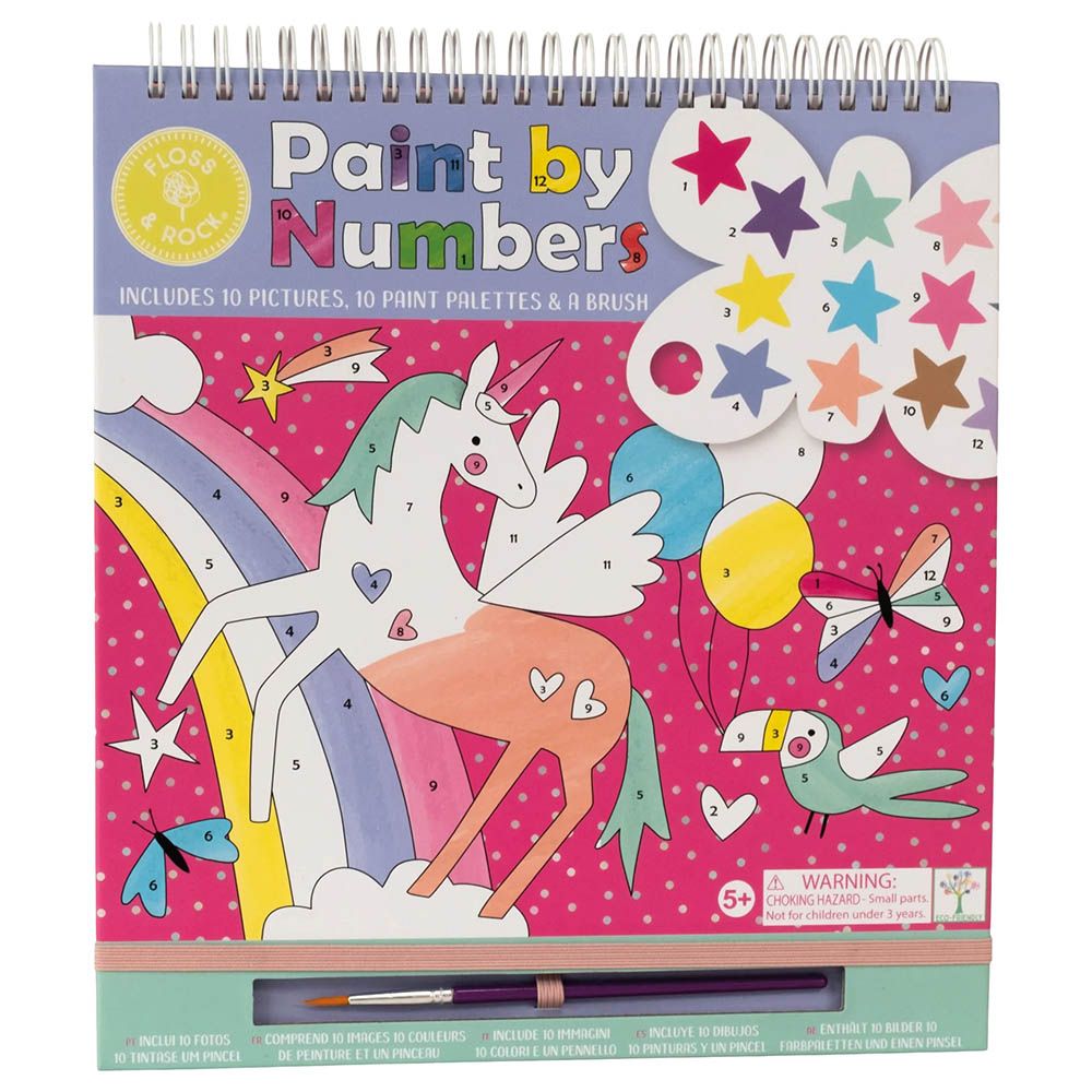 Floss & Rock - Paint By Numbers Color Activity Book - Fantasy