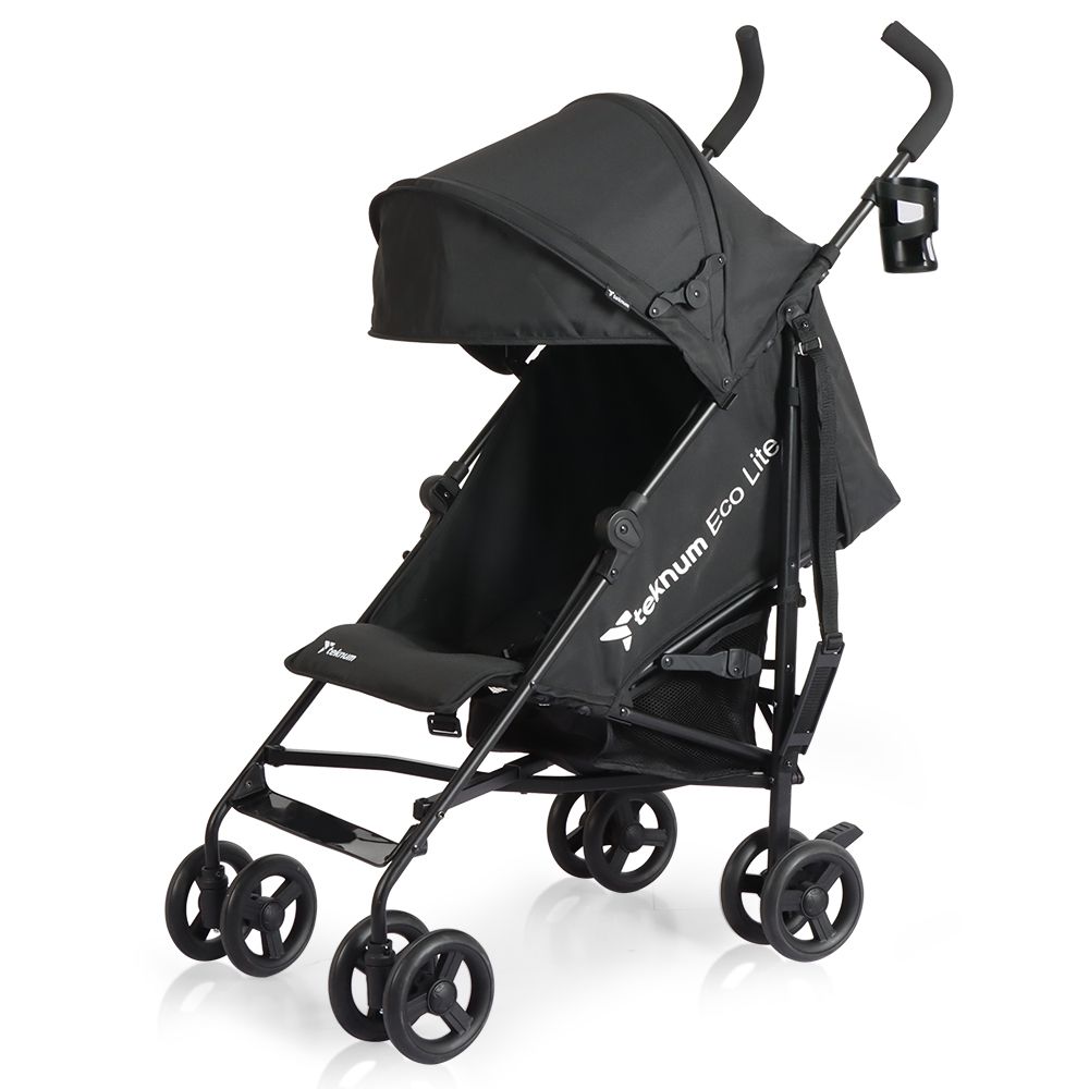 Teknum - Eco Lite 2 Stroller With Cup Holder - Black