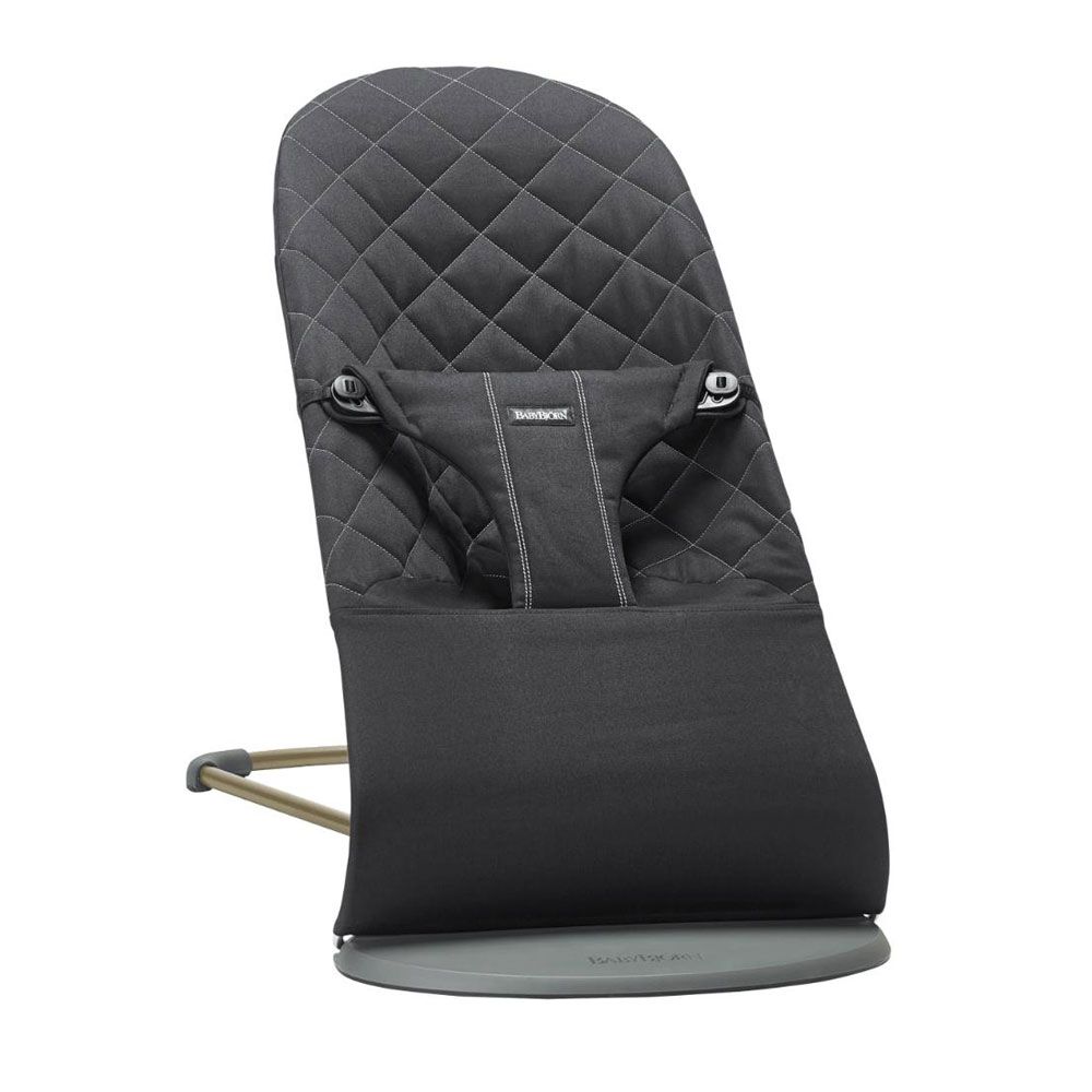 BabyBjorn - Bliss Woven Baby Bouncer - Cotton Black