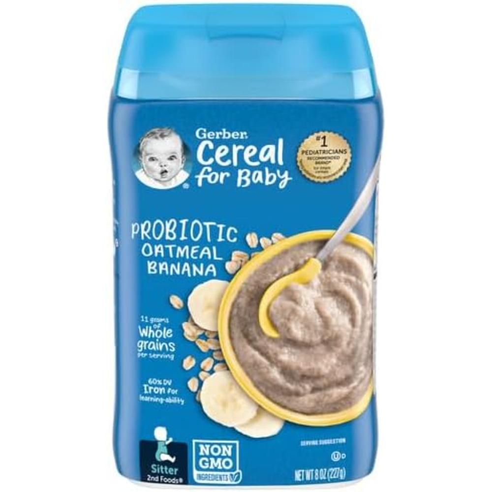 Gerber - Probiotic Oatmeal & Banana Baby Cereal 227g