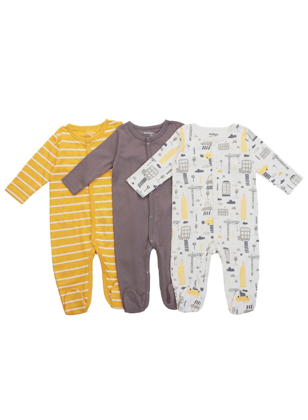 Nuego - 3pc-Set - Cotton Sleep Suit