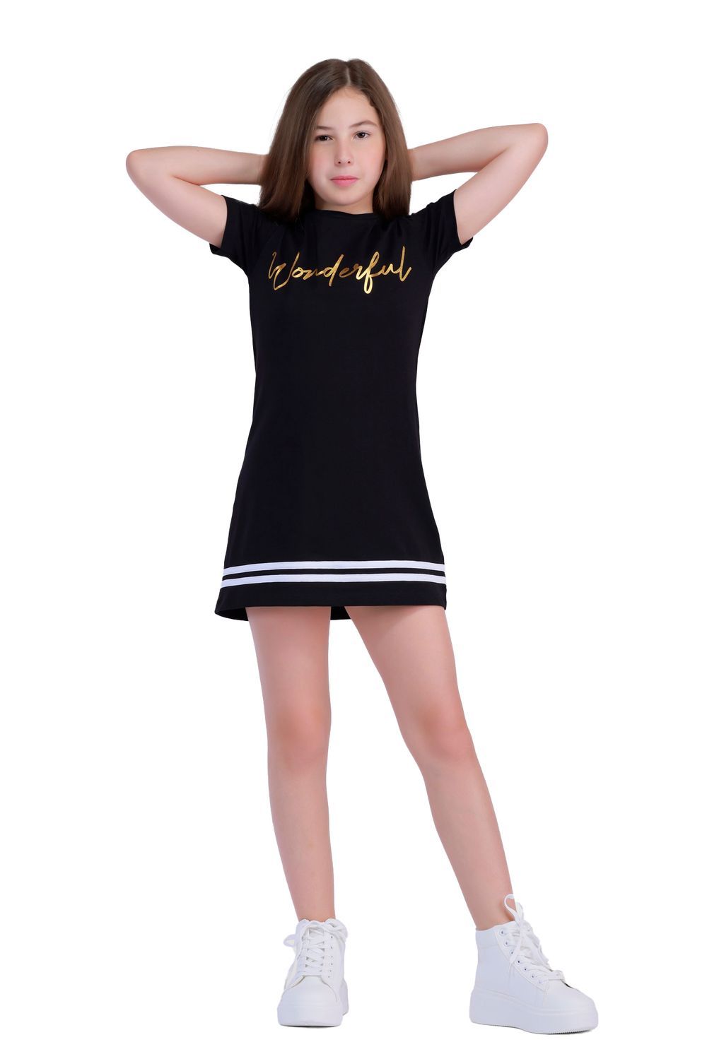 Nuego - Knit Midi Dresses for Kids - Black