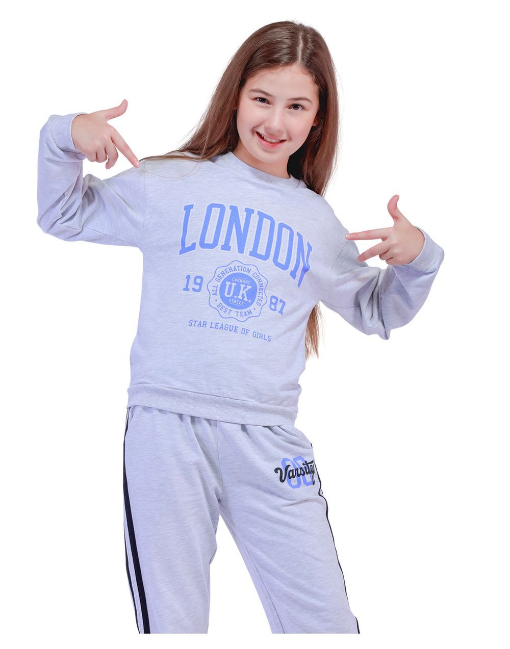 Nuego - Kids Girl Sweatshirts & Hoodies - Grey