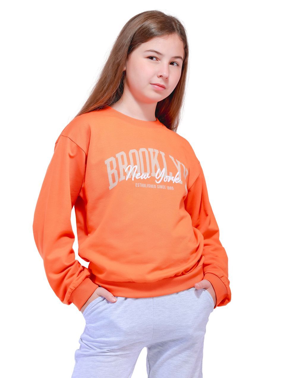 Nuego - Girl's Sweatshirts - Orange