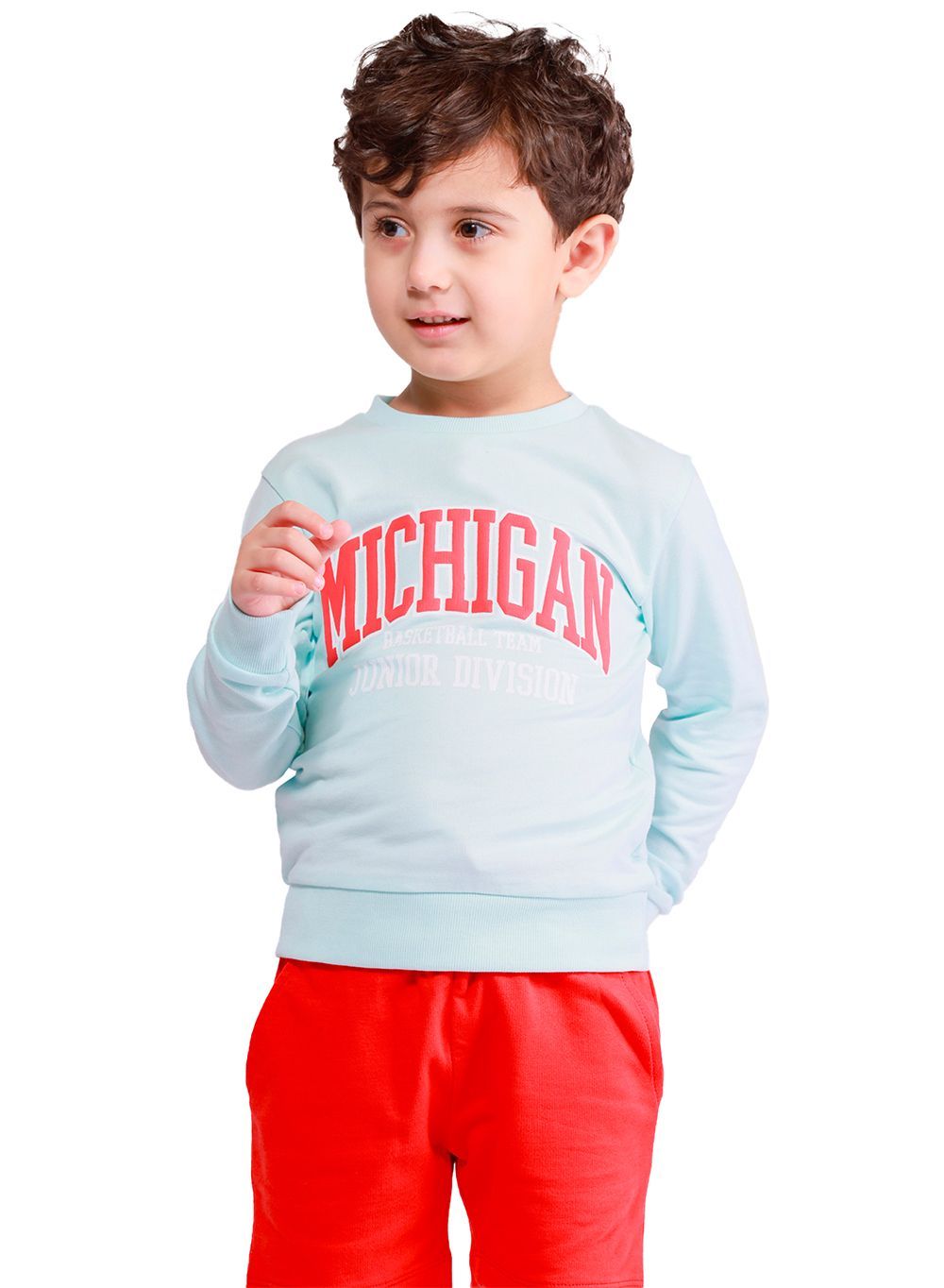 Nuego - Michigan Printed Boy's Sweatshirt - Green