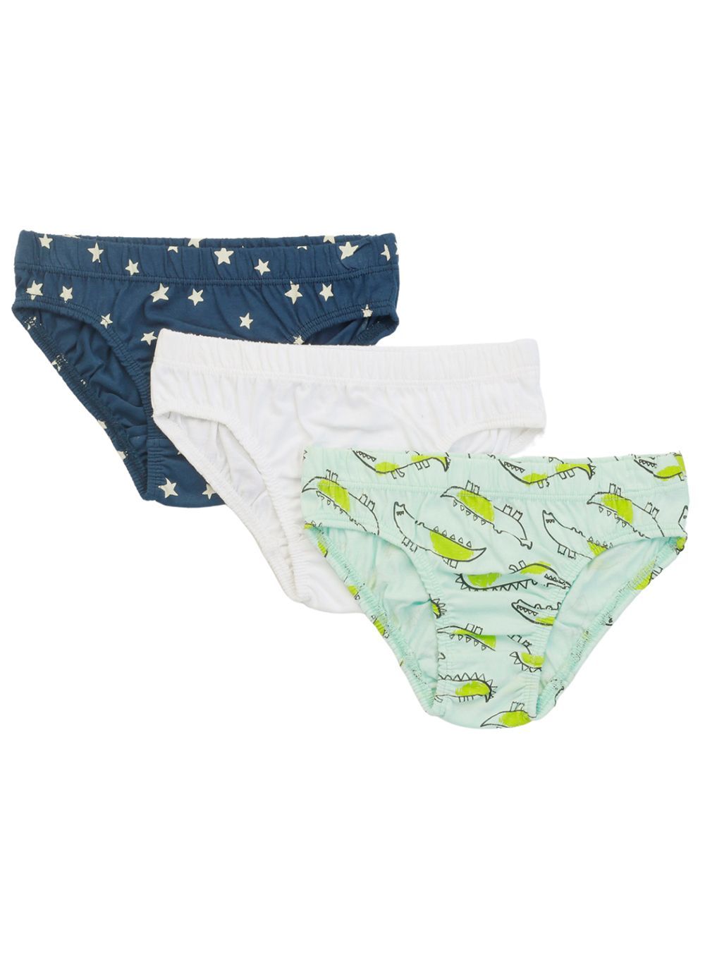 Nuego - 3pc-Set - Girls' Briefs - Blue/White/Navy