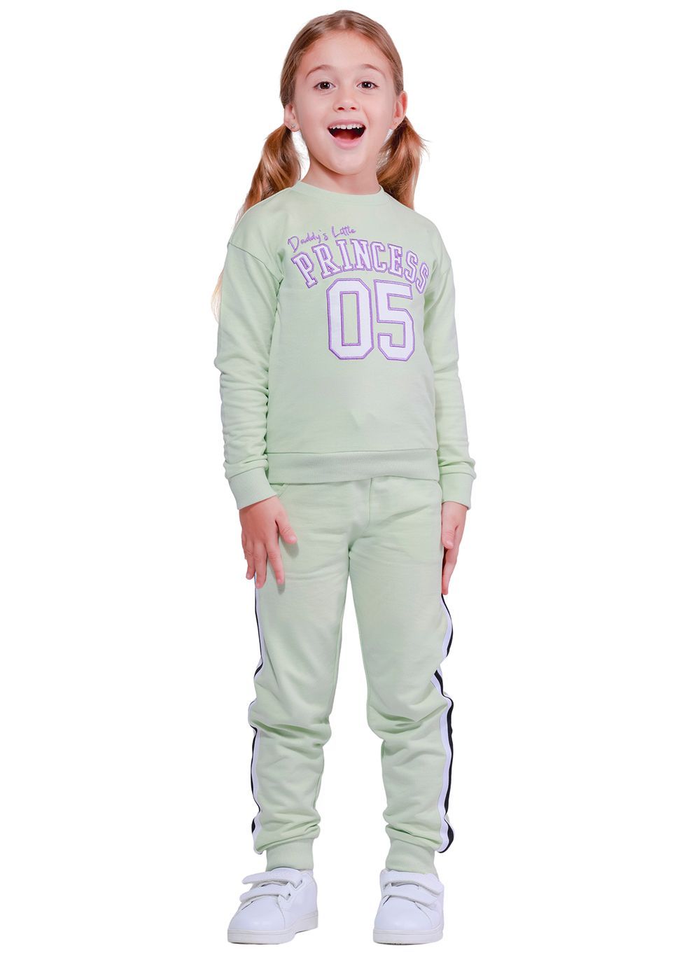 Nuego - Girls Cotton Joggers - Green